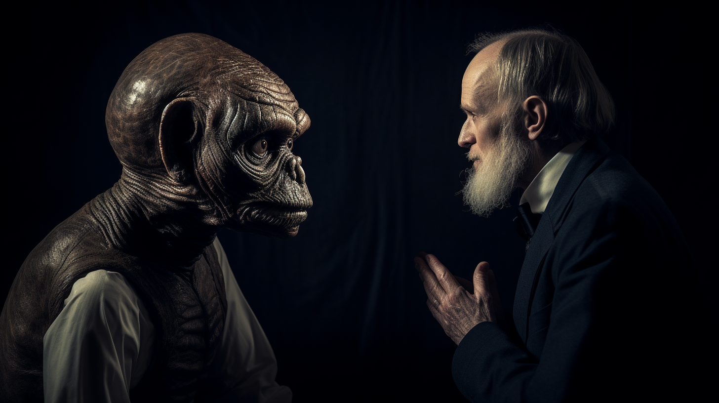 Charles Darwin and alien races