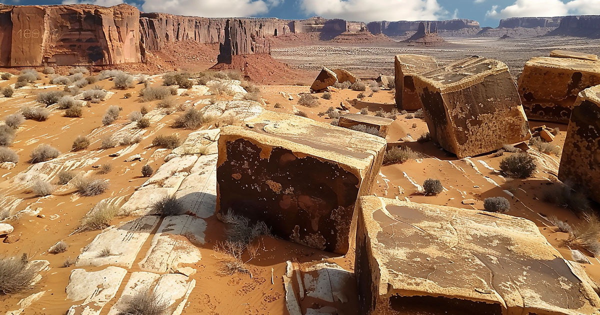 navajo stone blocks mystery